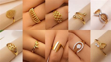 gold ring designs|stylish simple gold ring design.